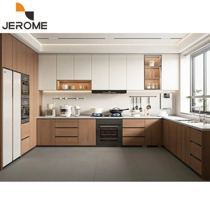 Cao cấp sang trọng thiết kế nhôm Tủ U hình nhôm Composite tổ ong Bảng điều chỉnh khung cửa kính tủ bếp đặt - Product Image 3