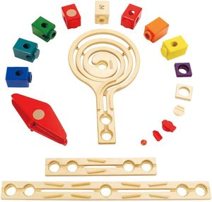 Il marmo di legno della corsa di qualità del giocattolo educativo della costruzione per le famiglie astute il gioco sicuro ed intelligente insieme - Product Image 2