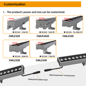 Cwl2328 <span class=keywords><strong>Luce</strong></span> Lineare LED RGBW DMX Personalizzata IP66 Impermeabile per Illuminazione Architettonica Esterna di Facciate di Edifici - Product Image 3