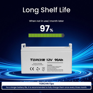 Batería de Plomo-Ácido <span class=keywords><strong>VRLA</strong></span> 12V 90Ah AGM Recargable de Ciclo Profundo para Inversor UPS, Disponible en Nigeria - Product Image 2