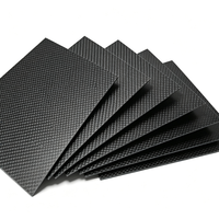 Lámina de Fibra de Carbono DUSHI Source Factory con Corte CNC Personalizado, Tejido Plano, Superficie Brillante, Grosor de 0.5mm-4mm