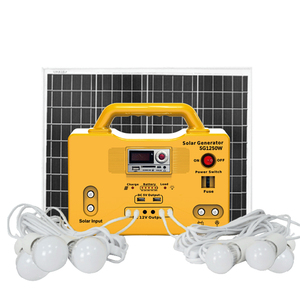 BLUESWIFT de alta <span class=keywords><strong>luminosidad</strong></span> bombilla recargable Solar al aire libre sistema de energía Solar en casa - Product Image 4