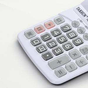 แทคซัน TG-760 เครื่องคิดเลขอิเล็กทรอนิกส์ 12 หลัก แหล่งจ่ายไฟคู่ สีขาว เครื่องคิดเลขตั้งโต๊ะสำหรับสำนักงาน - Product Image 5