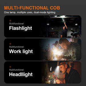 Lampe Torche LED Multifonction Orientable à 90 Degrés, Projecteur de Travail Rechargeable pour Réparation Automobile - Product Image 4