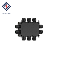 Boîtier de jonction étanche IP68 en nylon, connecteur de câble 10 voies pour éclairage LED de moto