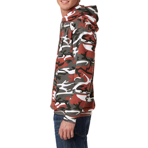 เสื้อมีฮู้ดแบบสวมหัวทรงหลวมระบายอากาศได้ดีผ้าฝ้ายขนแกะขนาดใหญ่ของผู้ชายสำหรับฤดูหนาวโลโก้ออกแบบได้ตามต้องการ - Product Image 4