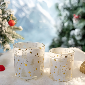 <span class=keywords><strong>Bougie</strong></span> parfumée en verre de Noël de luxe avec <span class=keywords><strong>LED</strong></span> intégrée, cire de soja premium et parfum, grande et moyenne taille - Vente en gros par AROVI - Product Image 5