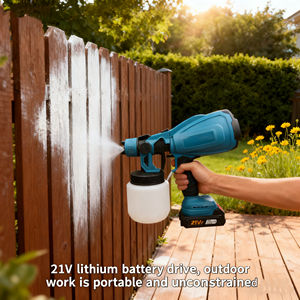Spruzzatore di Vernice Elettrico Ricaricabile 21V con Batteria al Litio, Kit Fai-da-Te Multi-Uso per Casa - Product Image 4