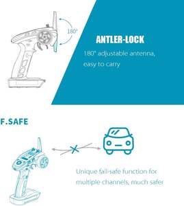 Transmisor RC Flysky FS-GT5 6CH AFHDS 2.4G con Receptor FS-BS6 para Coche RC y Barco - Product Image 5