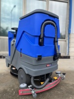 Autolaveuse autoportée avec brosse de 560 mm, batterie 24 V, autonomie de 4 à 5 heures pour entrepôt, atelier, supermarché, hôpital, usine