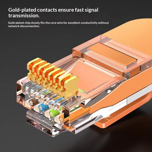 <span class=keywords><strong>Câble</strong></span> de raccordement réseau Kneysum CAT6 RJ45 Gigabit UTP à conducteur solide 8 conducteurs CCA 0,3m/3m <span class=keywords><strong>Fibre</strong></span> G652D - Product Image 3