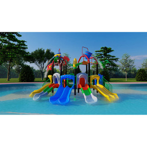 Toboggan aquatique en plastique et métal <span class=keywords><strong>de</strong></span> haute qualité pour usage commercial extérieur, équipement <span class=keywords><strong>de</strong></span> parc aquatique pour enfants - Product Image 3
