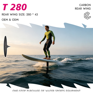 ปีกหลังคาร์บอนสำหรับเซิร์ฟฟอยล์ รุ่น California Axis 280/43 ของสหรัฐอเมริกา ลดแรงต้านน้ำ สำหรับการแข่งขันความเร็ว เหมาะสำหรับนักเล่นเซิร์ฟระดับสูงที่เล่นในคลื่นทะเล - Product Image 1
