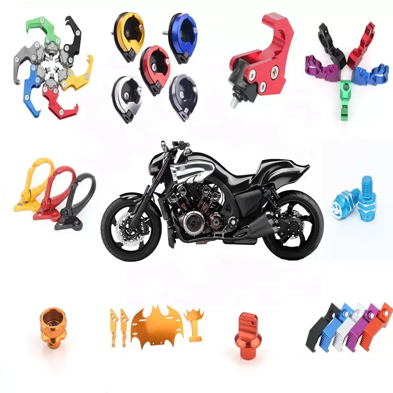 Piezas de accesorios universales para motocicleta, piezas de repuesto de motocicleta de metal de alta calidad, China