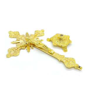 Nuevas artesanías religiosas <span class=keywords><strong>de</strong></span> Metal, <span class=keywords><strong>Jesús</strong></span> católico para templos, <span class=keywords><strong>apóstoles</strong></span>, crucifijo, decoración del hogar, Cruz <span class=keywords><strong>de</strong></span> pie - Product Image 5
