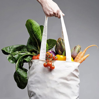 Sac fourre-tout réutilisable en toile de coton blanc uni personnalisé avec broderie sur mesure