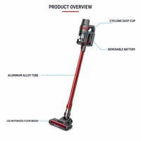 Aspirateur à main sans fil intelligent avec moteur sans balais, écran LED et 5 vitesses pour la maison