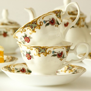 Exquisite European Style Luxury Coffee Suit Ceramic <b>Tea</b> <b>Set</b> Afternoon <b>Tea</b> Bone China Coffee Cup <b>Set</b> - Product Image 3