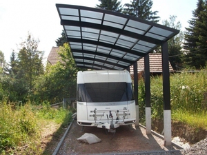 Abri <span class=keywords><strong>métallique</strong></span> à pente unique avec drainage efficace et protection imperméable pour zones pluvieuses - Product Image 1