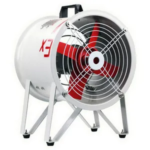 8-16 Inch 220V Portable Ventilation Axial Fan Explosion Proof Exhaust Fan For Chemical Store Paint Booth Fan