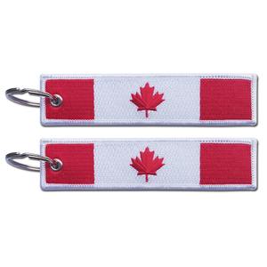 Porte-clés personnalisé avec drapeau du Canada, en polyester tissé, pour la fête du Canada, 1er juillet, cadeaux patriotiques, souvenirs de la fête nationale - Product Image 2