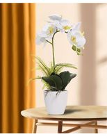 Fleurs artificielles de haute qualité en gros, effet 3D, imprimées, orchidées papillon pour la décoration de restaurants, maisons, jardins et mariages