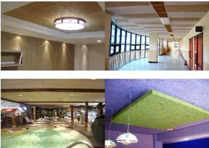Acoustic Cement Wall And Ceiling Tiles Wooden Fiber Soundproofing Acoustic Wood Wool Panels For Building Noiseproof