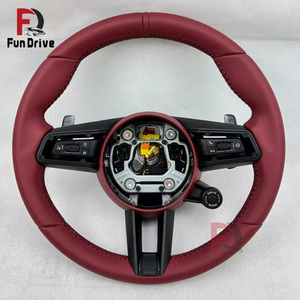Volant en cuir modèle Drive pour <span class=keywords><strong>Porsche</strong></span> Exclusive Cayenne <span class=keywords><strong>911</strong></span> 991 991.1 991.2 992 993 996 997 997.2 GT3 Cayenne 955 957 958 - Product Image 2