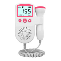 Doppler fœtal 3.0MHZ, moniteur de rythme cardiaque du bébé, mini format, Doppler fœtal portable, échographie fœtale