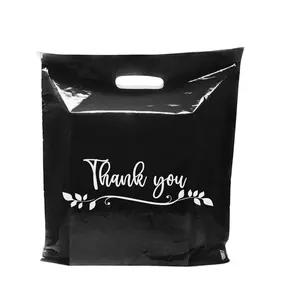 Freundliche gestanzte Verpackungs tasche Benutzer definiertes Logo Einkaufen Plastiktüte