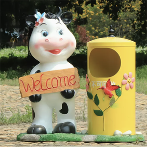 Escultura <span class=keywords><strong>de</strong></span> Fibra <span class=keywords><strong>de</strong></span> Vidrio con Forma <span class=keywords><strong>de</strong></span> Vaca para Decoración <span class=keywords><strong>de</strong></span> Parques al Aire Libre, Personalizable - Product Image 5