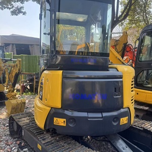 Mini-excavatrice sur chenilles Komatsu PC40MR d'occasion, jaune, diesel, 4 tonnes, équipement de construction avec roulement - Product Image 3