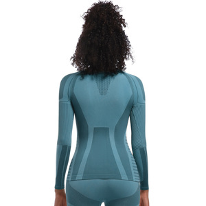 Conjuntos de <span class=keywords><strong>Yoga</strong></span> para Mujer JAC22 YC248, Ropa Deportiva Térmica para Ciclismo al Aire Libre, Ropa de Compresión para Correr - Product Image 4