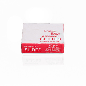 Sailing <b>Microscope</b> Slides 25.4x76.2mm Clear Glass Ground Edges 50 Pcs Pack - Product Image 1
