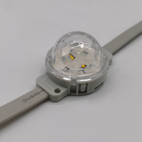 Fuente de luz de punto de 24V RGB Pixel LED para exteriores IP67 impermeable con material de cuerpo de PC DMX512