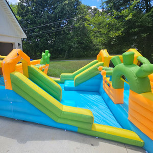 Château gonflable sur le thème du <span class=keywords><strong>bateau</strong></span> <span class=keywords><strong>pirate</strong></span> avec toboggans doubles, qualité commerciale, pour jeux aquatiques pour enfants - Product Image 3