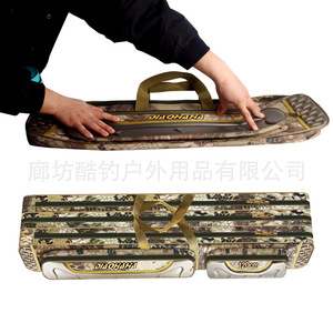Sac de rangement multifonctionnel imperméable en tissu Oxford de 120 cm pour canne à pêche, moulinet et équipement de pêche, unisexe, pour usage extérieur - Product Image 3