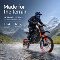 Moto électrique tout-terrain 3000W 48V 20Ah 37.3Mph GT2000 pour motocross et sports