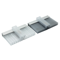 Haute qualité 10 ans de garantie 50 microns revêtement UV polycarbonate feuille creuse/structure en nid d'abeille utilisée dans la serre