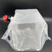 Sac aseptique liquide en plastique transparent personnalisé en boîte de 5L 10L 15L 20L 22L avec vanne papillon pour robinet d'huile