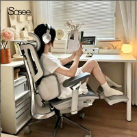 Chaise de bureau électrique massante - X7 Chaise pivotante ergonomique intelligente moderne en aluminium Chaise de bureau électrique massante réglable