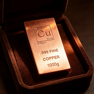 ทองแดงแท่งบริสุทธิ์ 99.9% น้ำหนัก 1 กก. พร้อมข้อมูลองค์ประกอบ Cu สำหรับเป็นของที่ระลึกในวันครบรอบ - Product Image 3