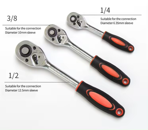 ประแจวงล้อเครื่องมือทั่วไปแบบ3อิน1จากโรงงานขายตรง1/4 "1/8" 1/2 "24ฟัน DIY บ้านเหล็กชุบโครเมียม35K - Product Image 2