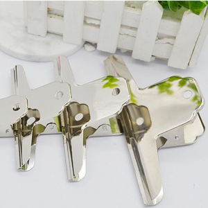 Pince à Document en métal argenté Extra Large de 180mm, pince à bec de canard à longue queue, pince à bouledogue, fournitures scolaires et de bureau - Product Image 3