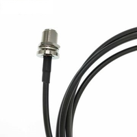 Câble coaxial d'alimentation ALSR200 50 Ohms à faible perte avec conducteur en cuivre et gaine PE, 1m, extérieur, pour antenne