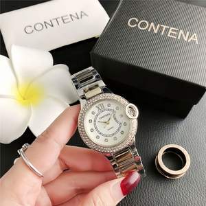 Reloj de Cuarzo para Mujer, Caja de Aleación, Correa de Cocodrilo, Estilo Ejecutivo, Fecha Perpetua, Diseño de Moda con Diamantes y Madreperla - Product Image 2