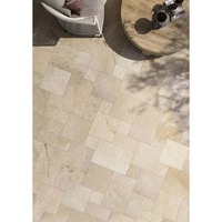 Vente en gros de pavés de jardin pour villa à motif français Pavés de patio en pierre calcaire pour aménagement paysager Carrelage à motif français