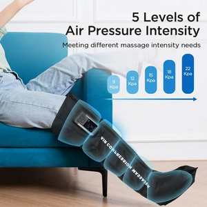 Système de massage par compression des jambes, thérapie par compression d'air, bottes de récupération pour la circulation sanguine - Product Image 4