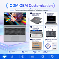 Laptop ODM 15.6 inci FHD IPS Intel Core i5 Generasi ke-7, RAM 8/16GB DDR3 & SSD NGFF 128GB~1TB, Pembuka Kunci Sidik Jari, Keyboard Numerik Backlit