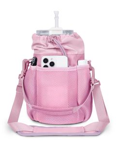 Water <b>Bottle</b> Holder with Strap Stanley Cup 40/30 oz Tumbler Insulated Water <b>Bottle</b> <b>Carrier</b> Bag with Back Safety Pocket Crossbody - Product Image 2